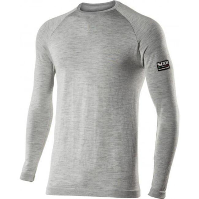 Maglia Termica Moto Wool Grey Six2 Unisex